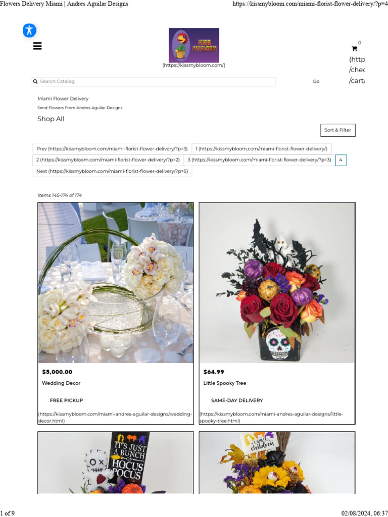 Flowers Delivery Miami Andres Aguilar Designs JJ | PDF