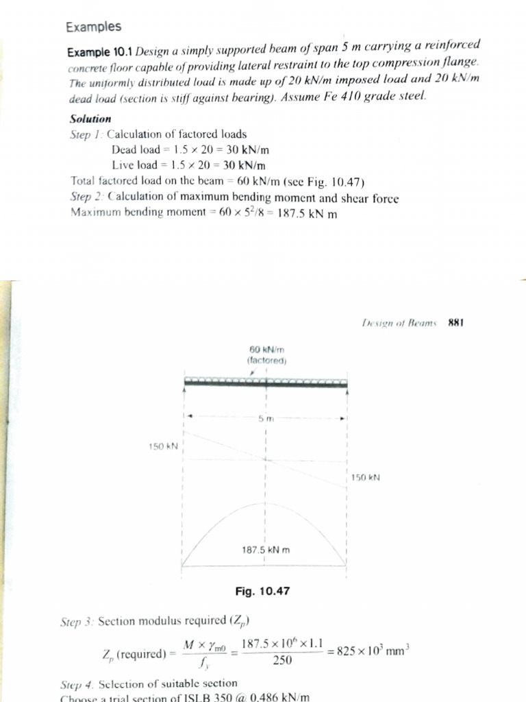 Beam Design Examples and Calculations | PDF | Bending | Beam (Structure)