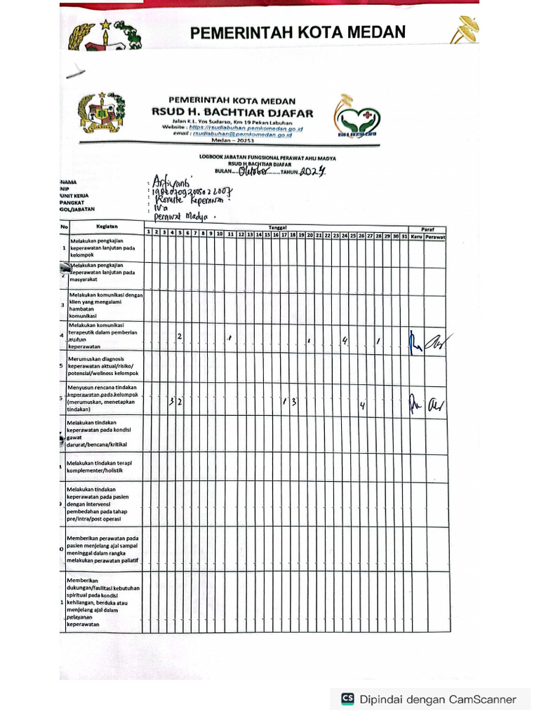 Logbook Oktober 2024 Pdf