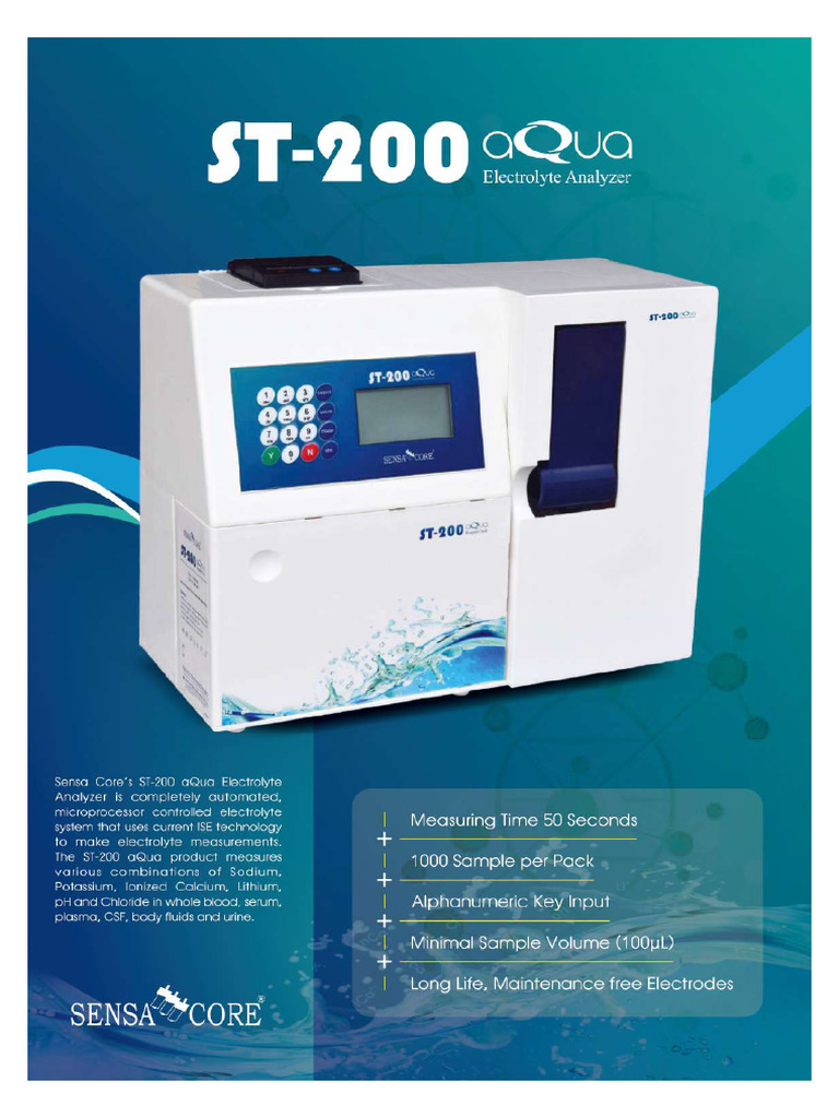 ST200 Aqua Catalogue | PDF
