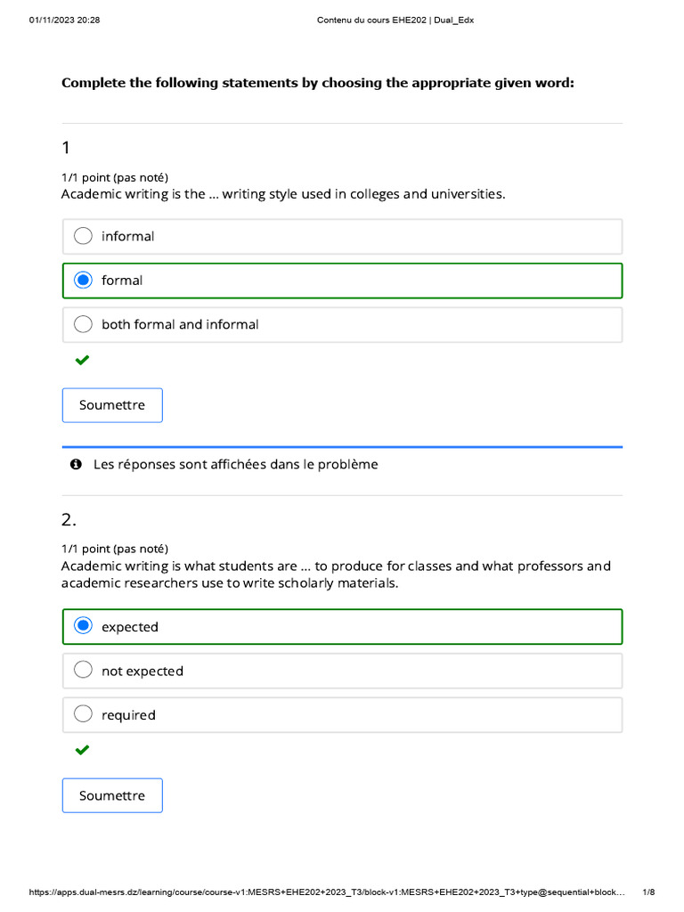Pre Test Pdf Learning Cognition