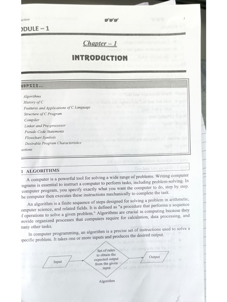 CHP 1 - Introduction To C Programming | PDF