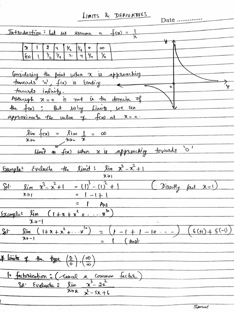 11 Limits and Derivatives | PDF