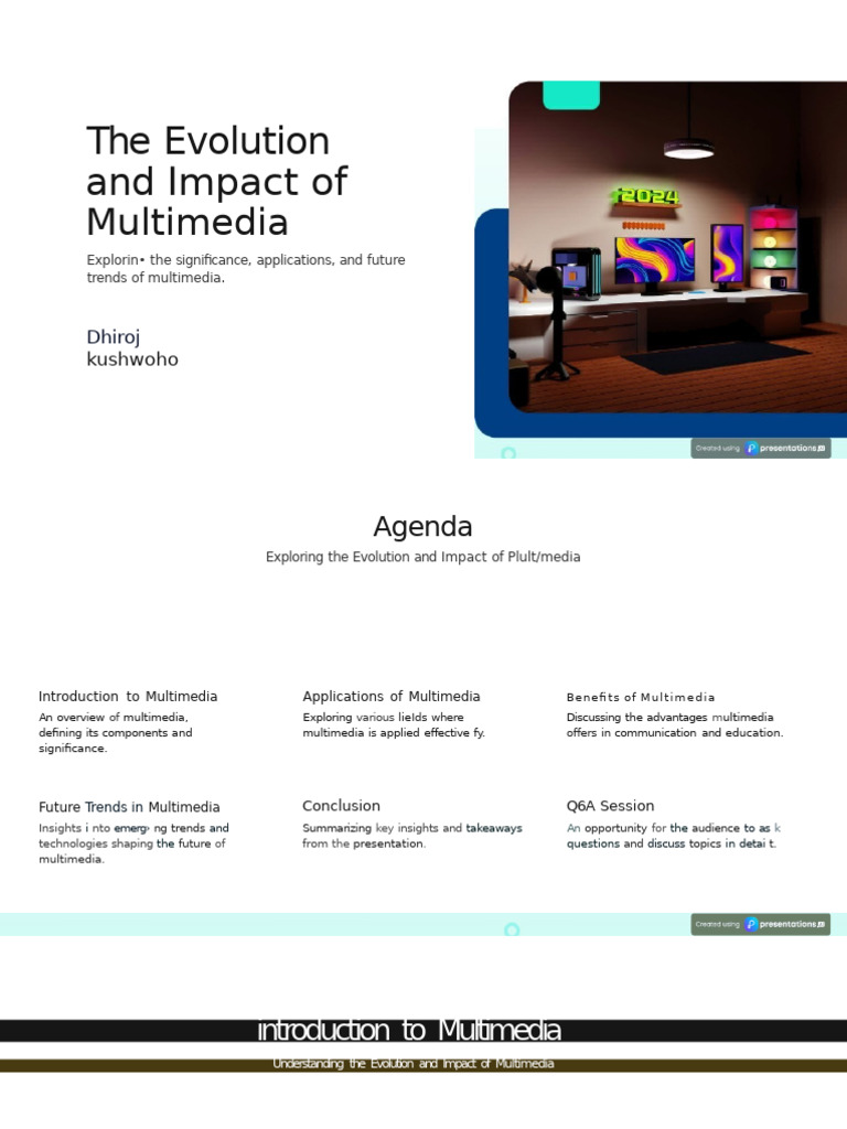 Multimedia Presentation 2024 | PDF | Multimedia | Augmented Reality