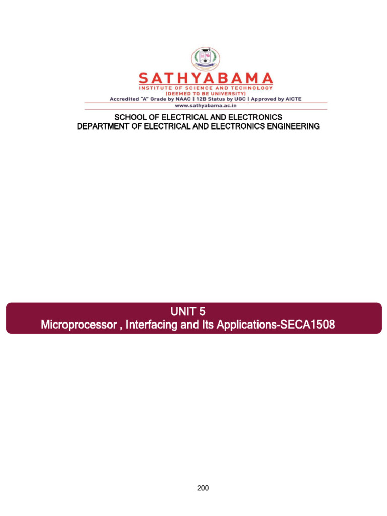 Unit-5 With Traffic Light Control | PDF | Relay | Analog To Digital ...