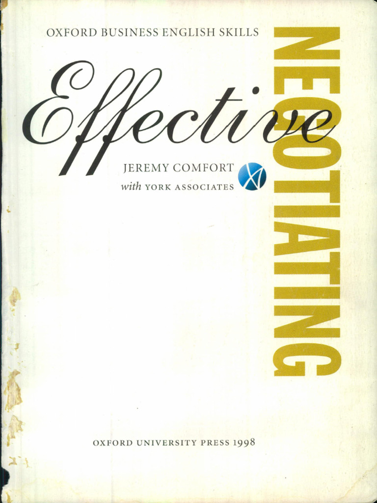 Effective Negotiating Skills Guide | PDF | Negotiation | Learning