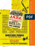 23rd Annual Pomona Valley Juneteenth Arts & Jazz Festival - Sponsorship Opportunities