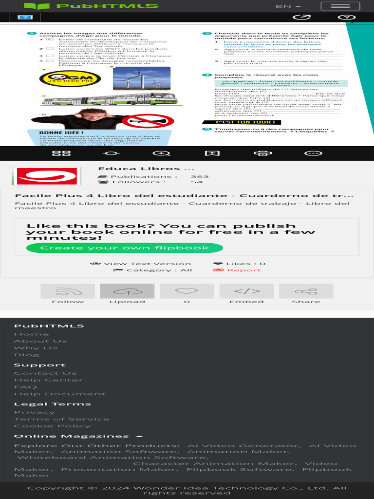 Facile Plus 4 Libro Del Estudiante - Cuarderno de Trabajo - Libro Del ...
