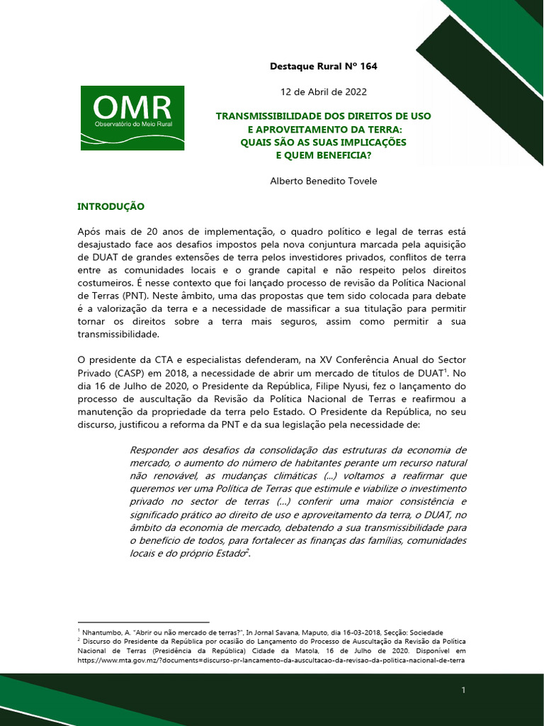 revis-o-da-pol-tica-de-terras-e-duats-em-mo-ambique-pdf-economia
