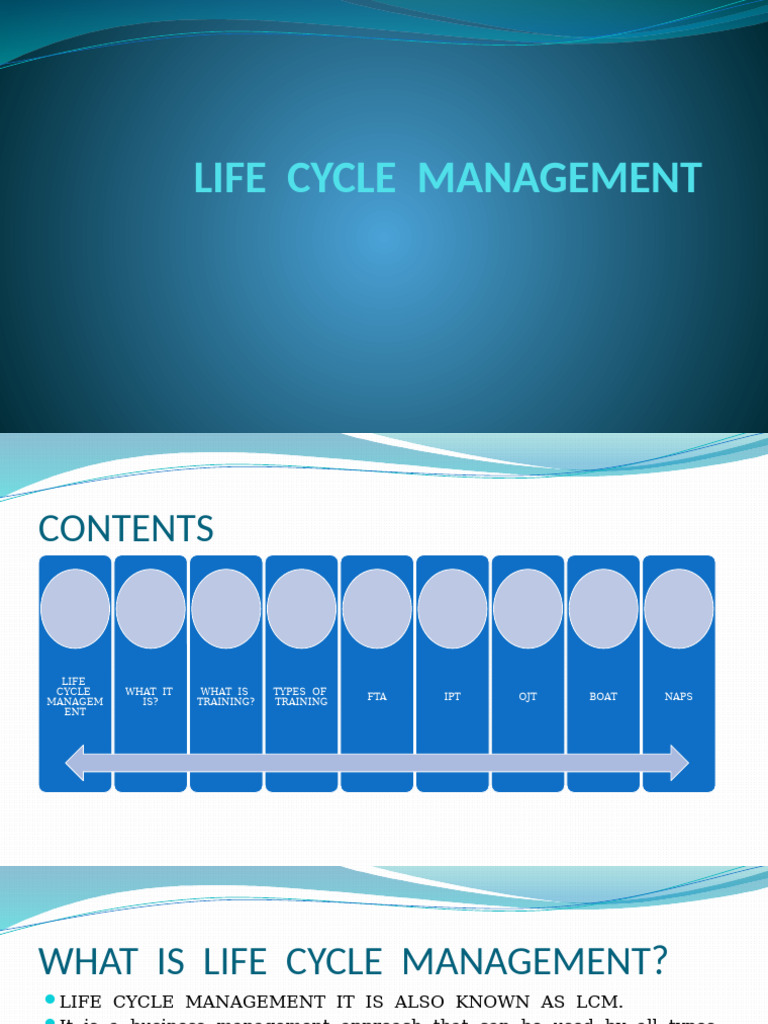 Life Cycle Management 2 | PDF