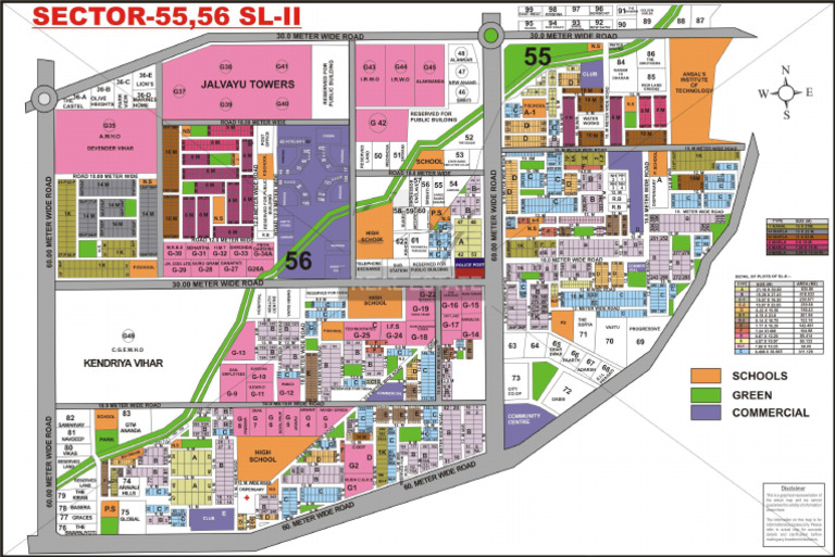 Sector 55 56 Map | PDF
