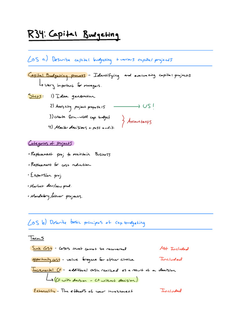 Capital Budgeting Principles Explained | PDF | Net Present Value ...