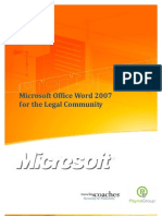 Word 2007 For Legal