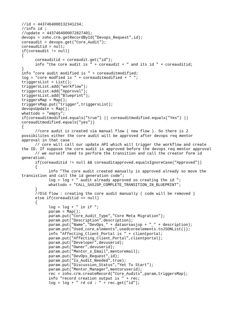Core Audit Migration Process | PDF | Software | Computer Programming