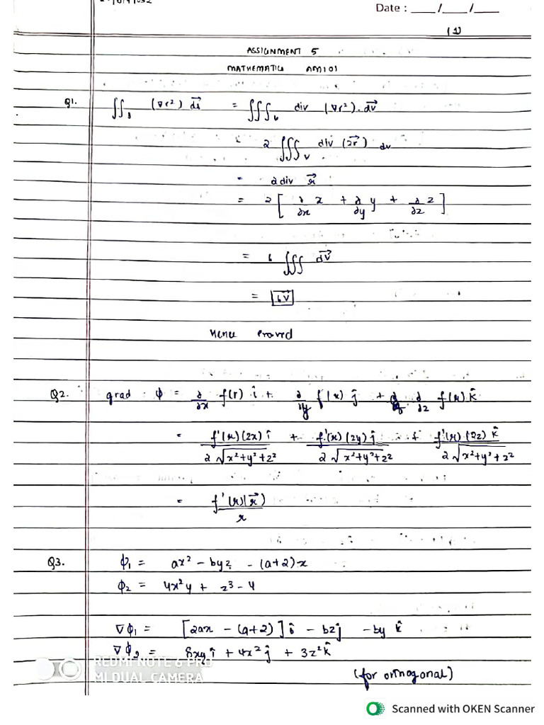 Assignment 5 Maths Solutions | PDF