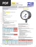 GIC Pressure Gauge Specifications | PDF | Pressure | Pressure Measurement