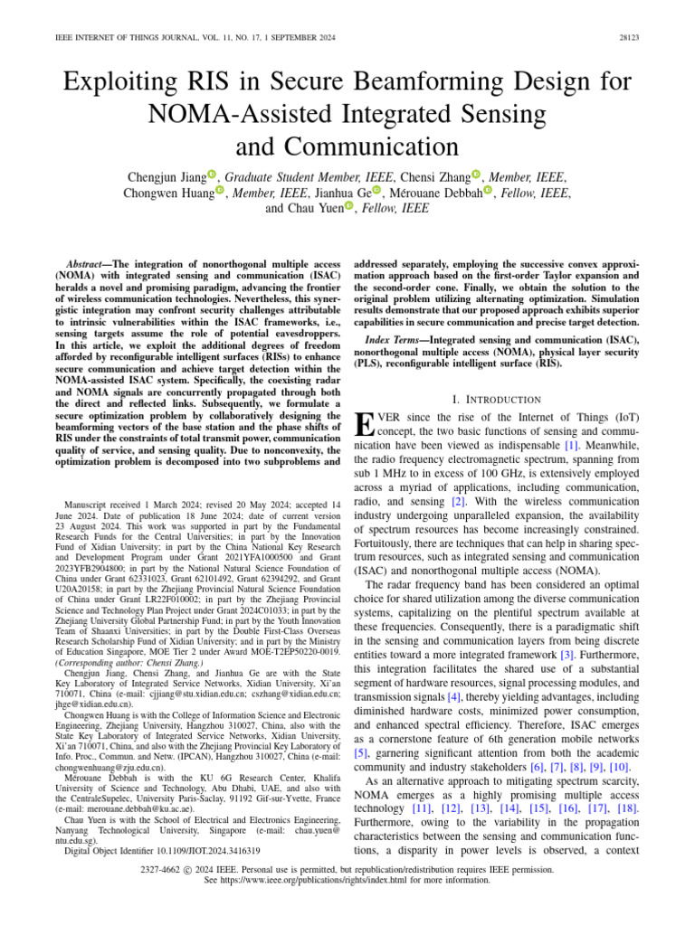 Exploiting RIS in Secure Beamforming Design For NOMA-Assisted ...