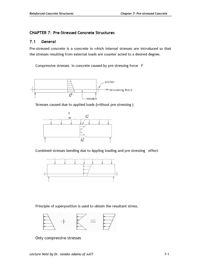 Pre-Stressed Concrete Overview | PDF | Prestressed Concrete | Bending
