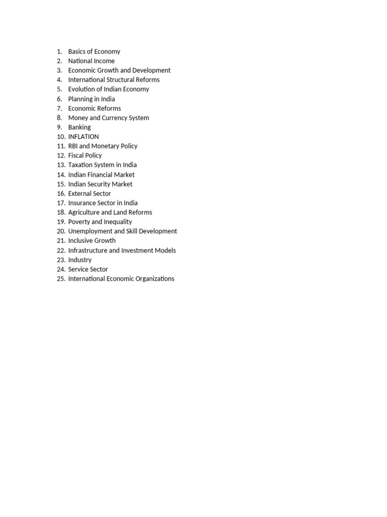 Eco Index | PDF | Finance & Money Management