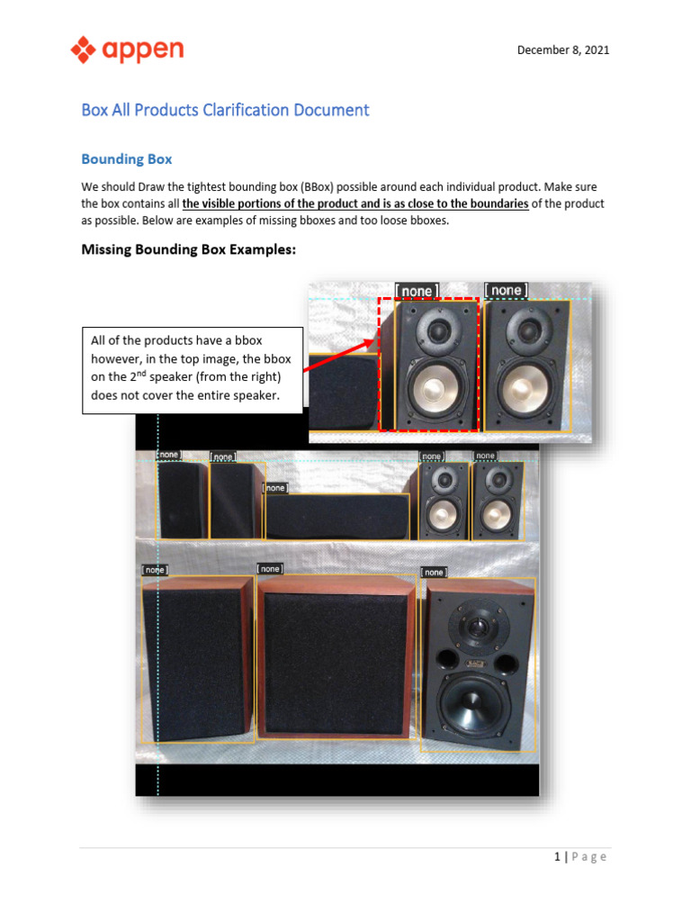 Bounding Box Guidelines for Products | PDF | Law | Home & Garden