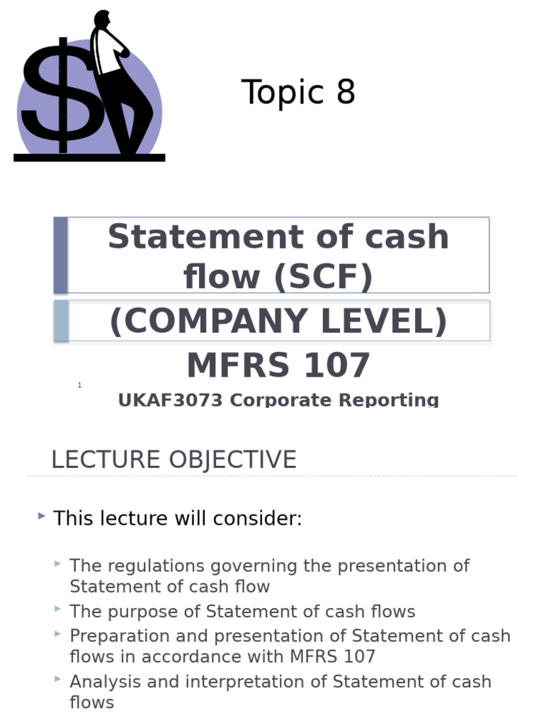Statement of Cash Flow Overview MFRS 107 | PDF | Expense | Dividend