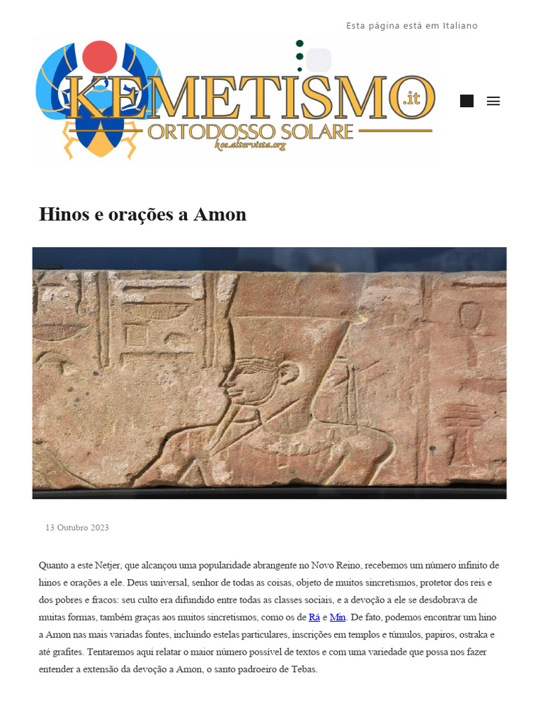 Hinos e Orações para Amon | PDF | Amor | Oração, image size:768x1024