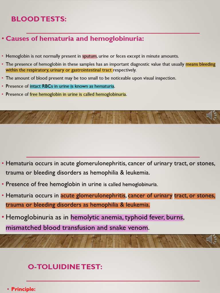 blood tests and bilirubin sec bio 1 فديو | PDF | Bile | Cholesterol