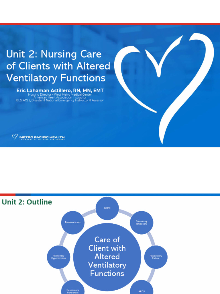 Nursing Care for Ventilatory Disorders | PDF | Chronic Obstructive ...