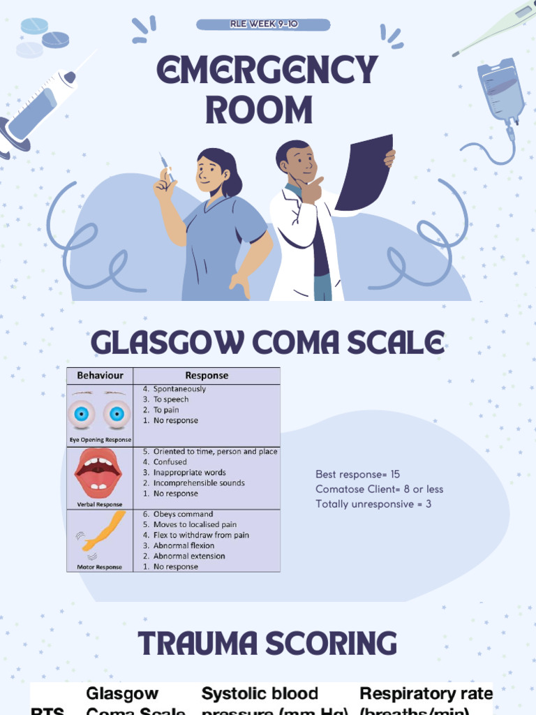 RLE Week 9-10 Emergency Assessment Guide | PDF | Electrocardiography | Coma