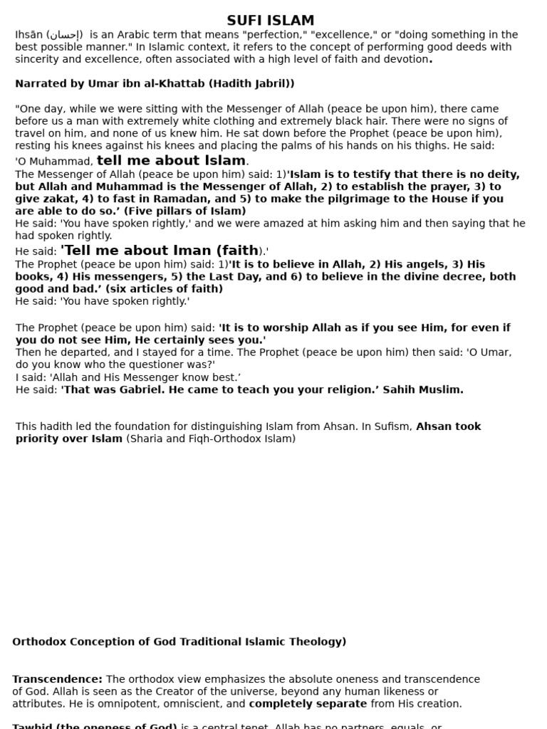 Understanding Sufism in Islam | PDF | Sufism | God In Islam