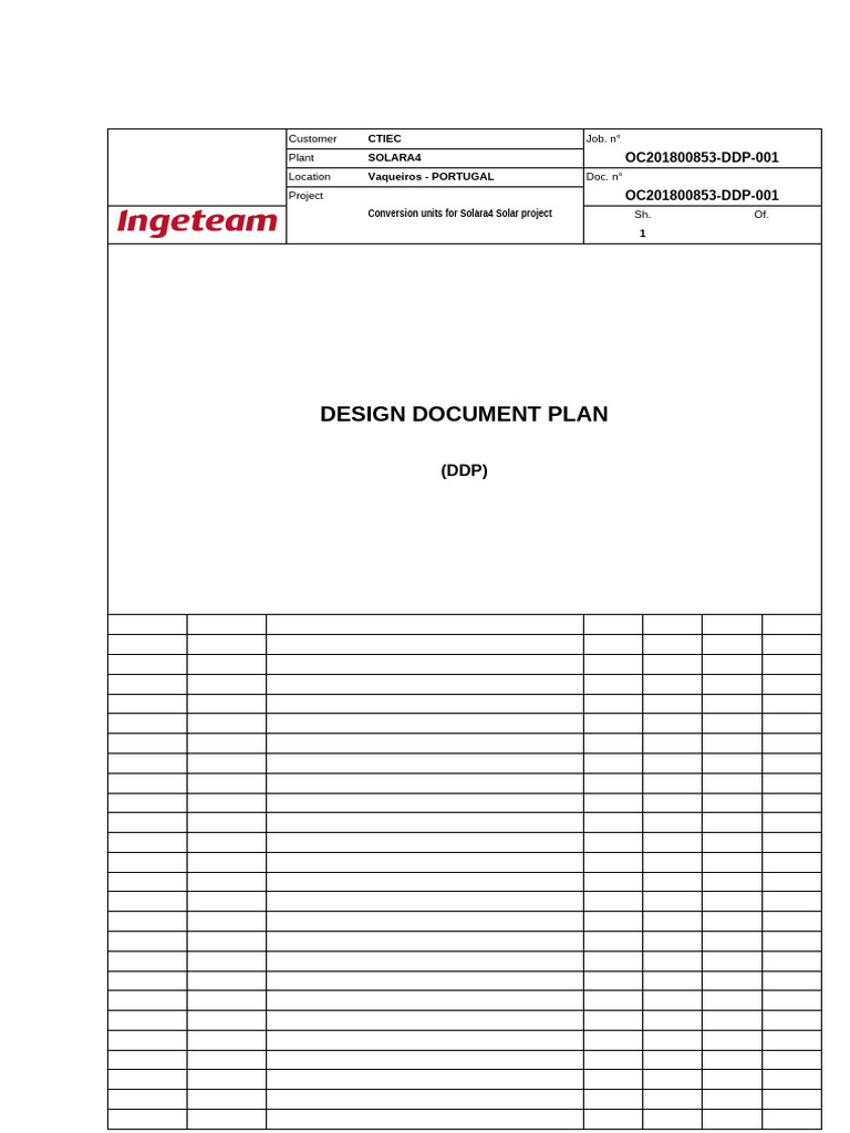 Solara4 Project Conversion Units DDP | PDF | Equipment | Components