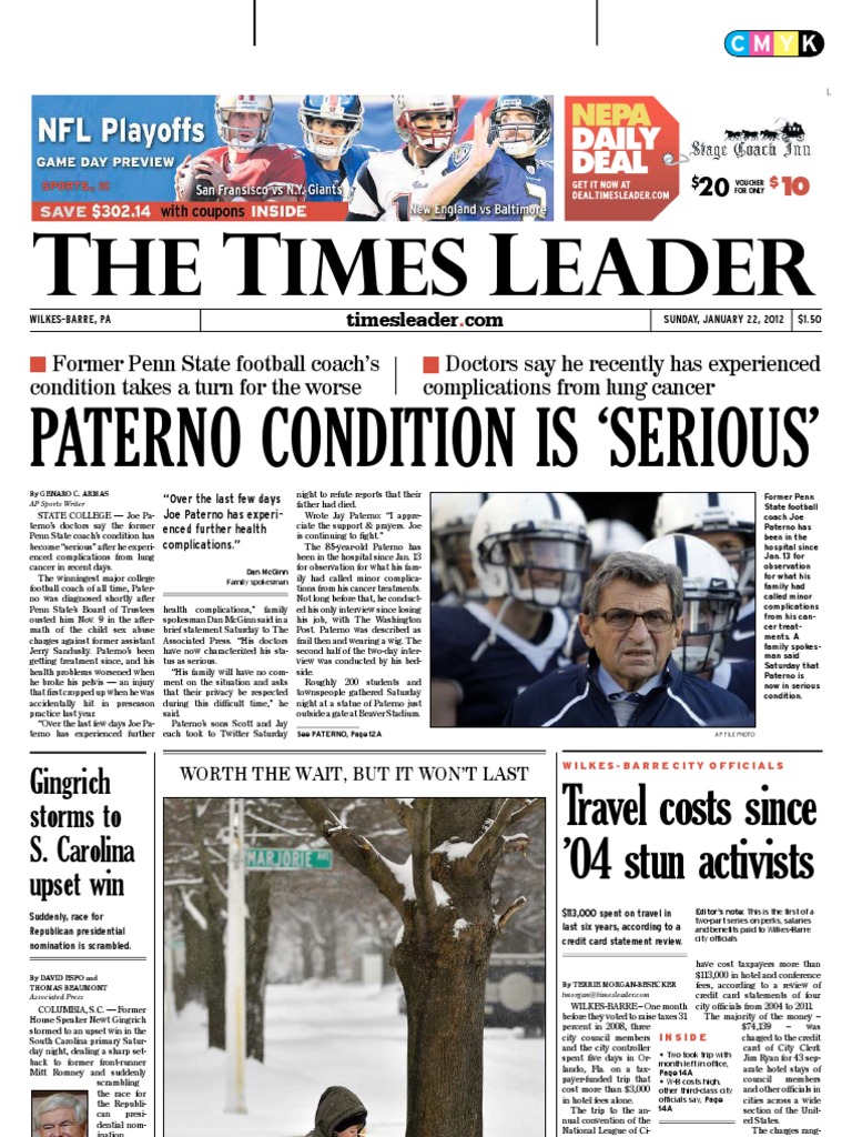 Times Leader 01-22-2012 PDF Newt Gingrich Mitt Romney