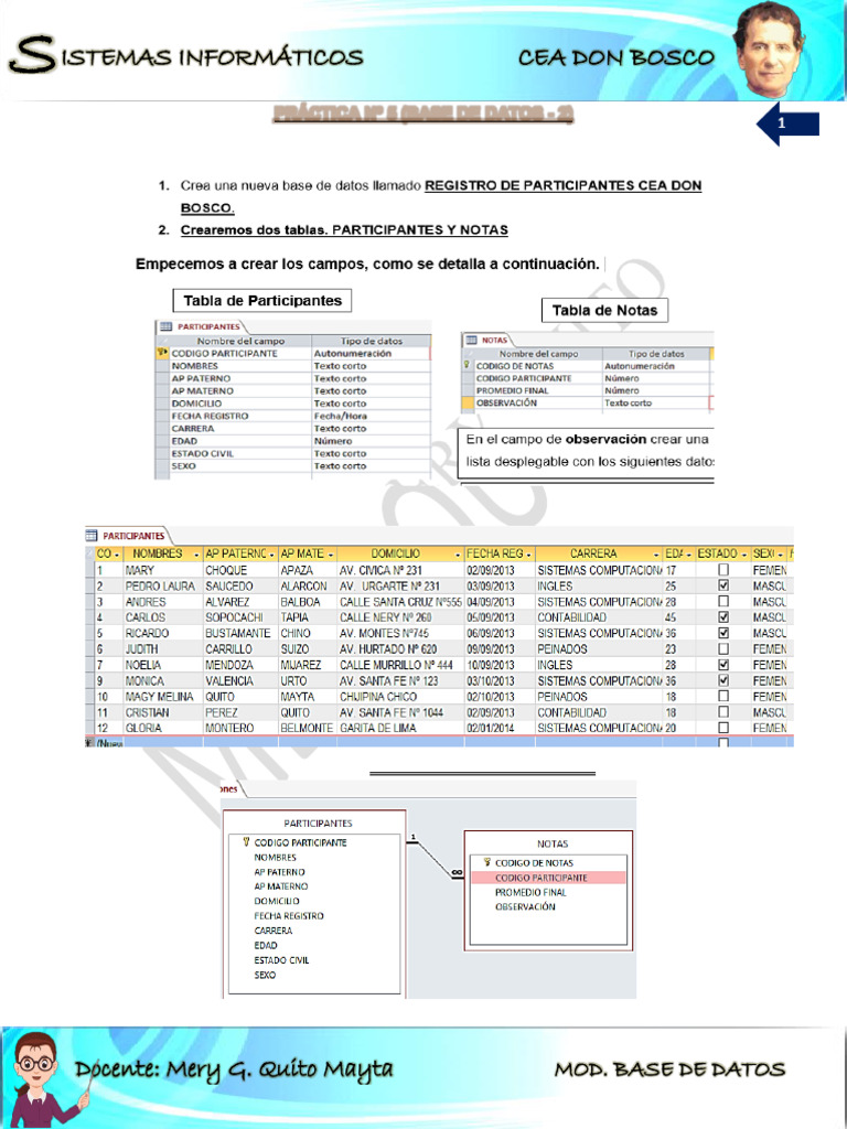 Práctica 5 Bases De Datos 2 3 4 Pdf Bases De Datos