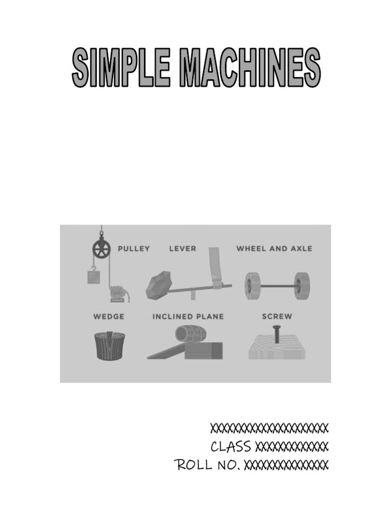 Simple machines explained pdf machines lever