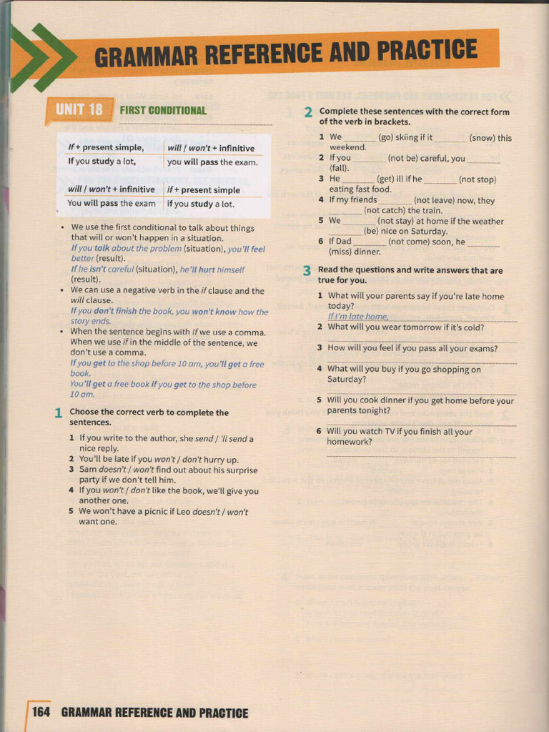 18 Grammar First Conditional | PDF