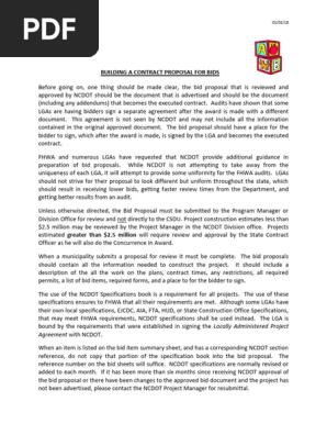 01 Building A Bid Proposal