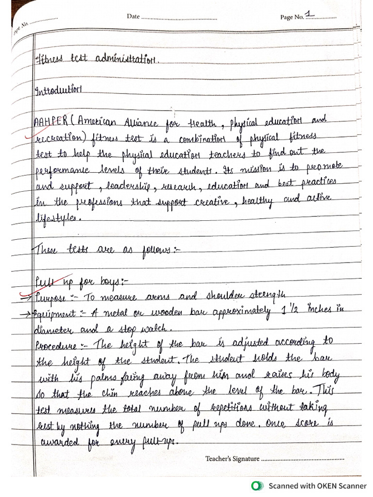 12 TH CBSE PE Journal | PDF