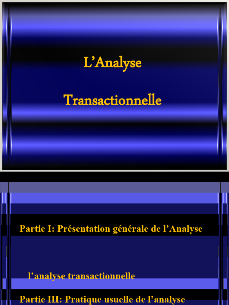 Introduction à l'Analyse Transactionnelle | PDF | Concept de ...