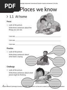 Cambridge Primary English Workbook 1 - 6