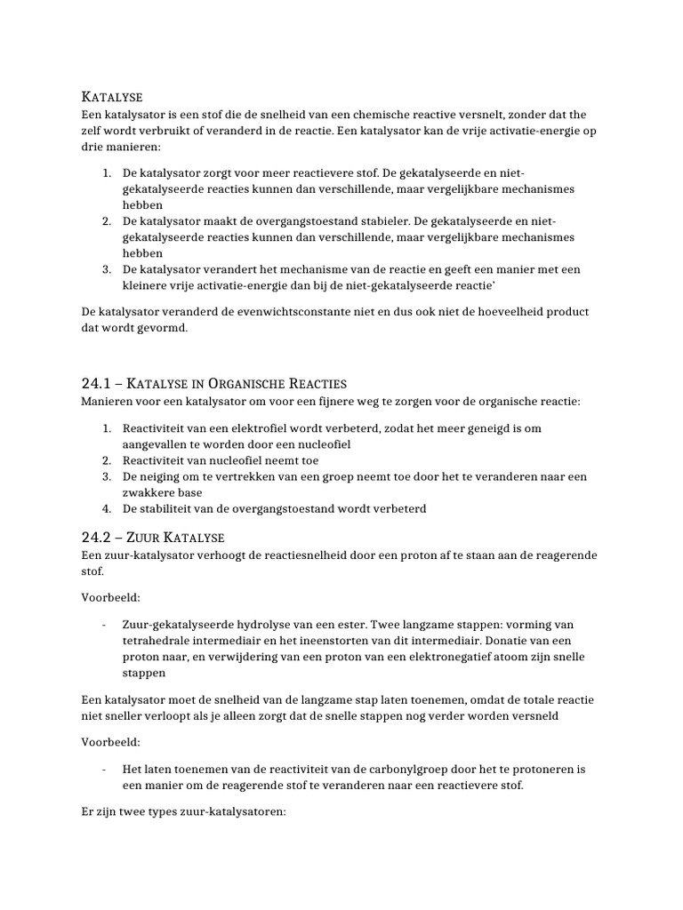 Bruice Summary Chapter24 AnneSwartjes | PDF