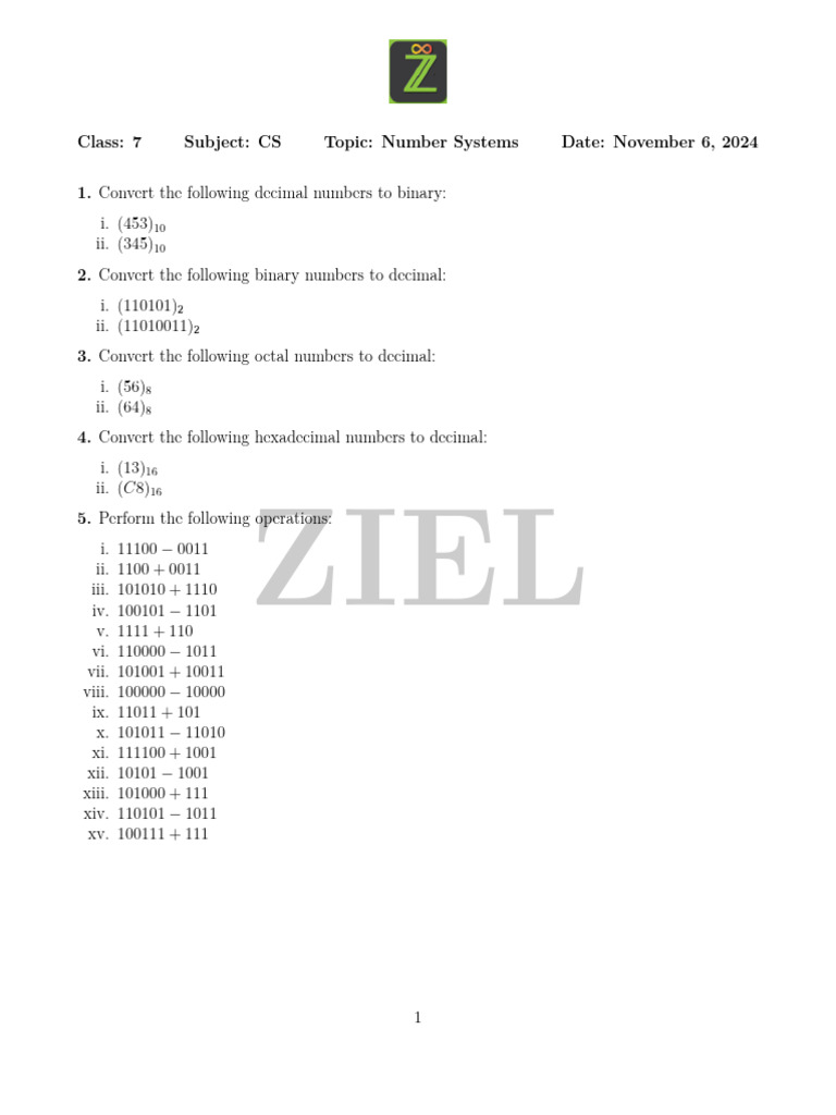 number-systems-ws-3 | PDF