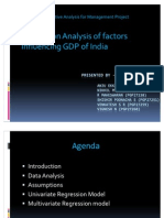 Regression Analysis of Factors Influencing GDP of India: Quantitative Analysis For Management Project