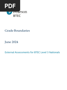 Btec Grade Boundaries June 2024 l3 Nationals
