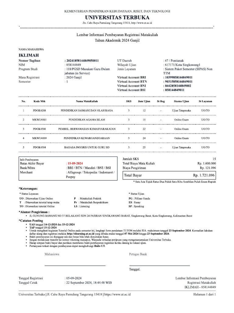 Biling Pembayaran Pdf