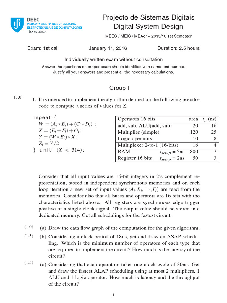 Exame1psd15 Eng 241106 175631 | PDF | Computer Programming | Electronic ...