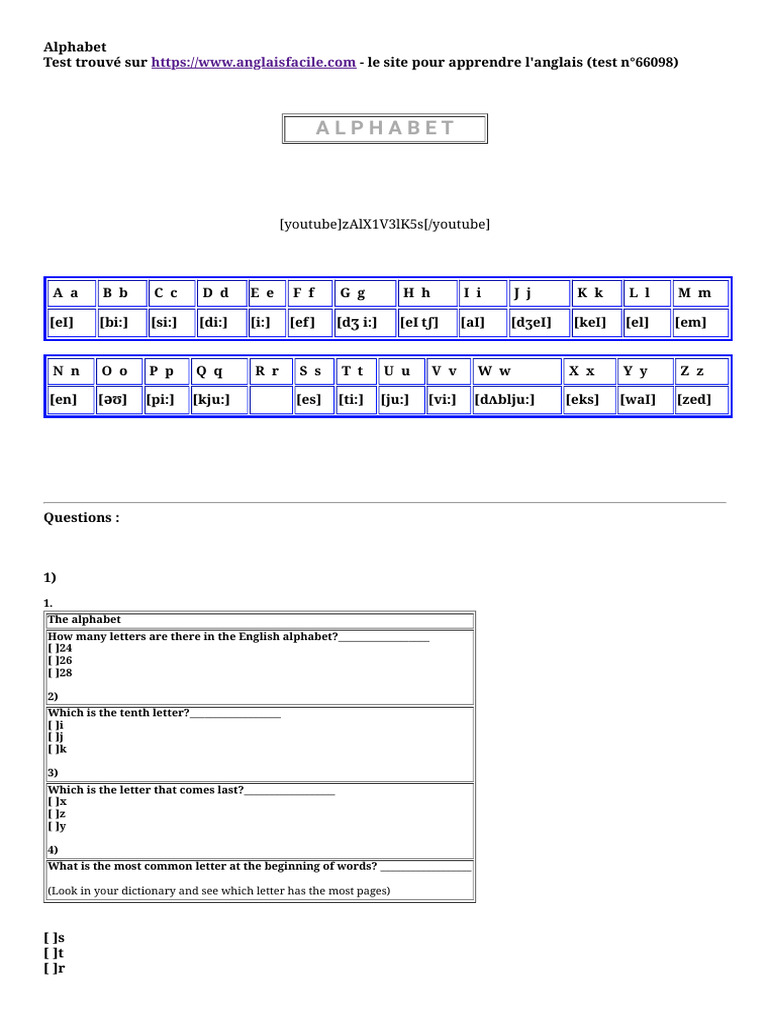 Alphabet | PDF | Linguistics | Written Communication