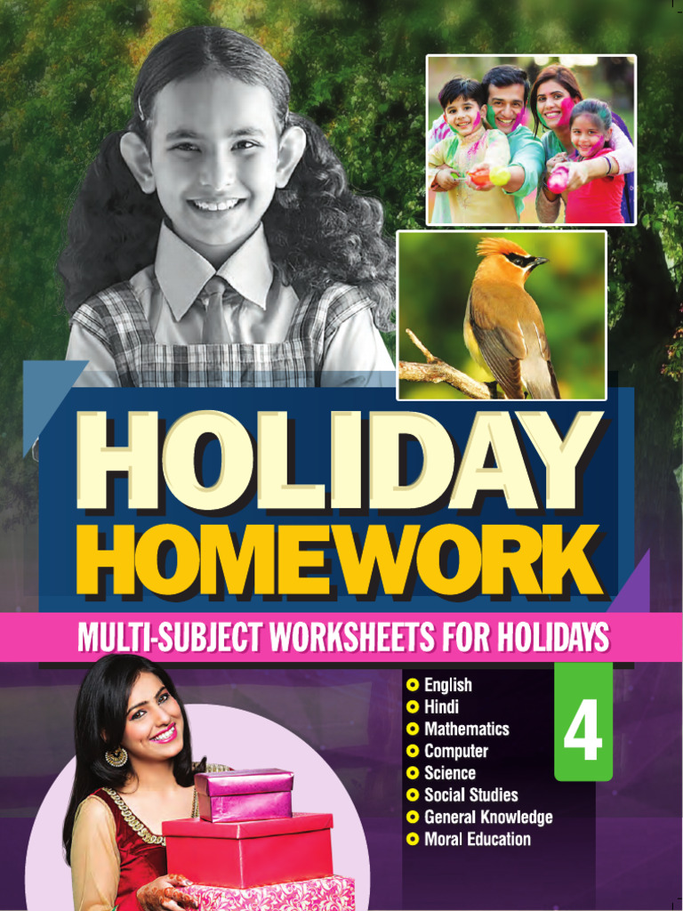 Class 4 English Holiday Homework PDF Grammatical Gender  