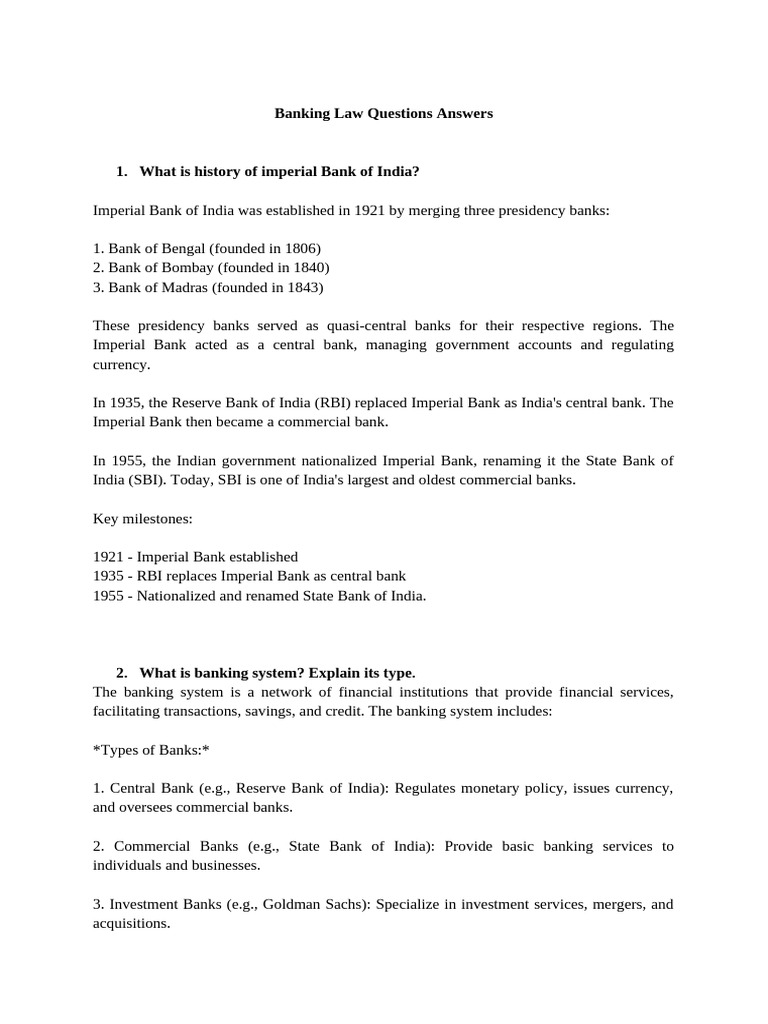 Banking Law Overview and Key Concepts | PDF | Banks | Credit Card