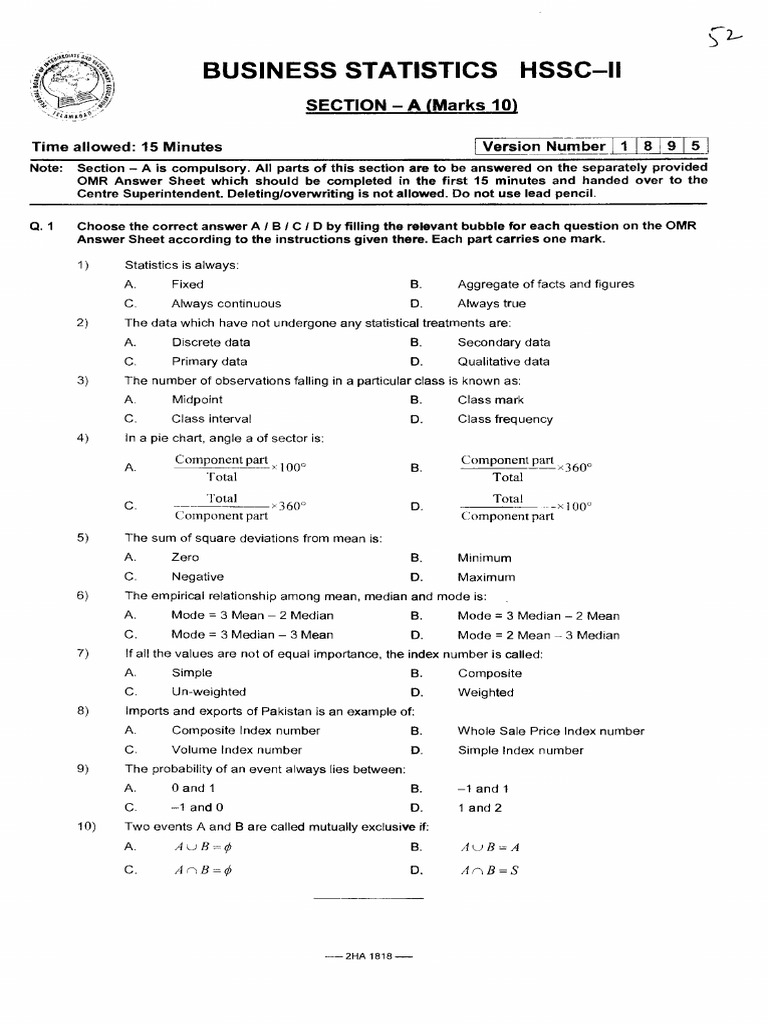 Business Statistics | PDF