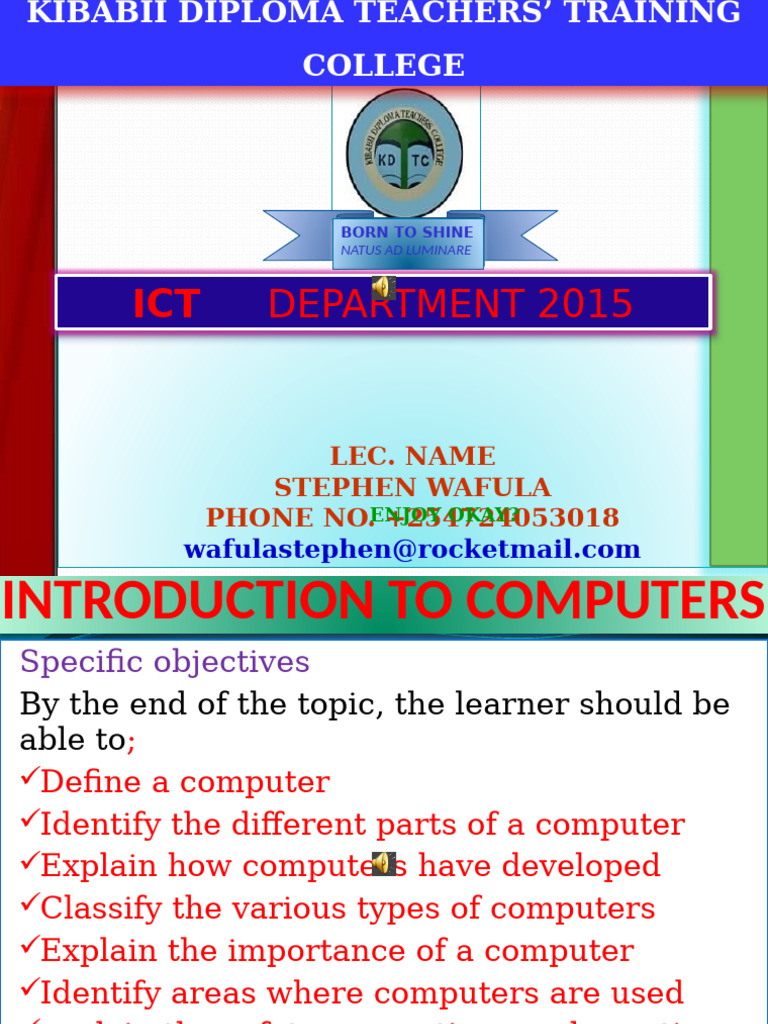 Introduction to Computer Basics | PDF | Computer Data Storage | Central ...
